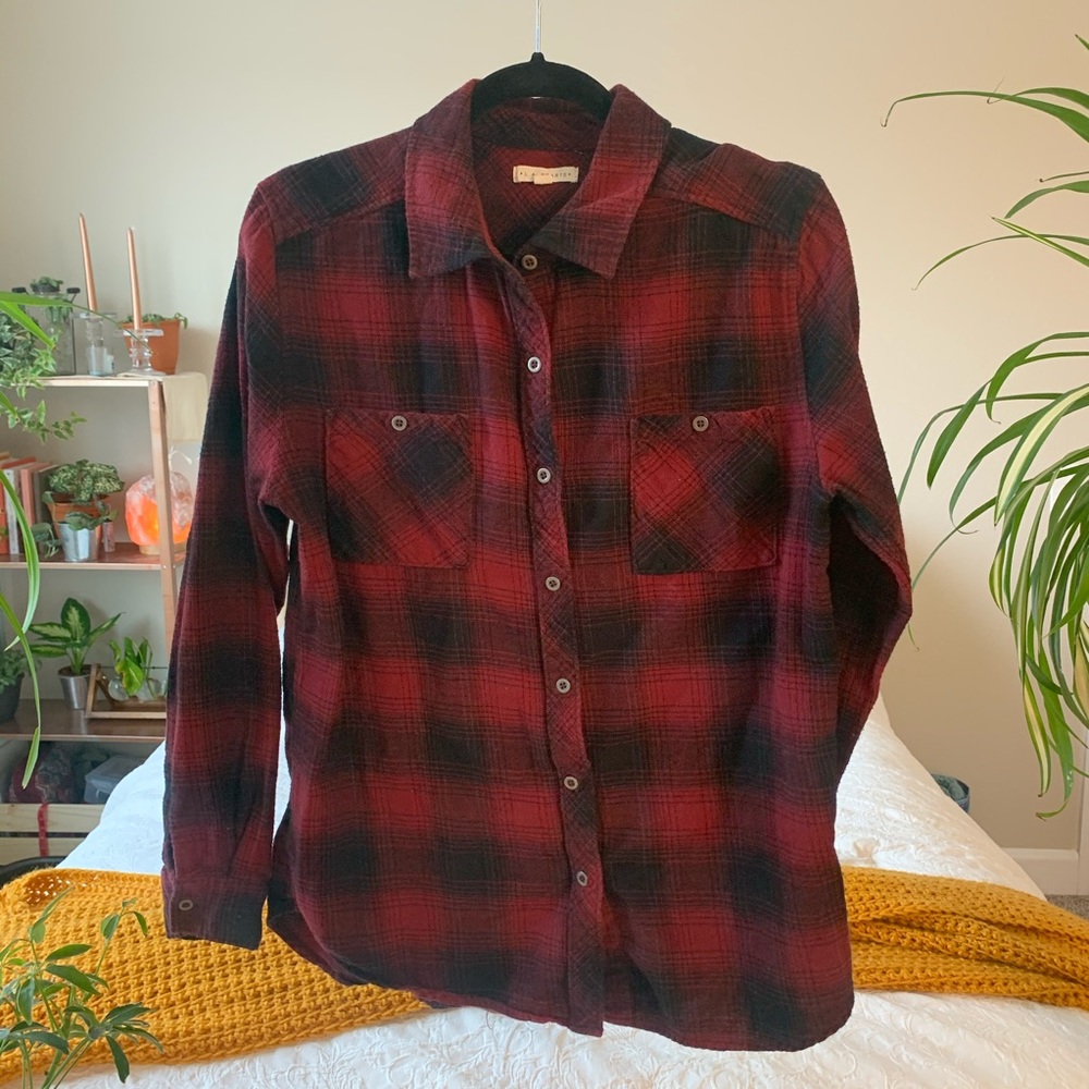 Red soft flannel